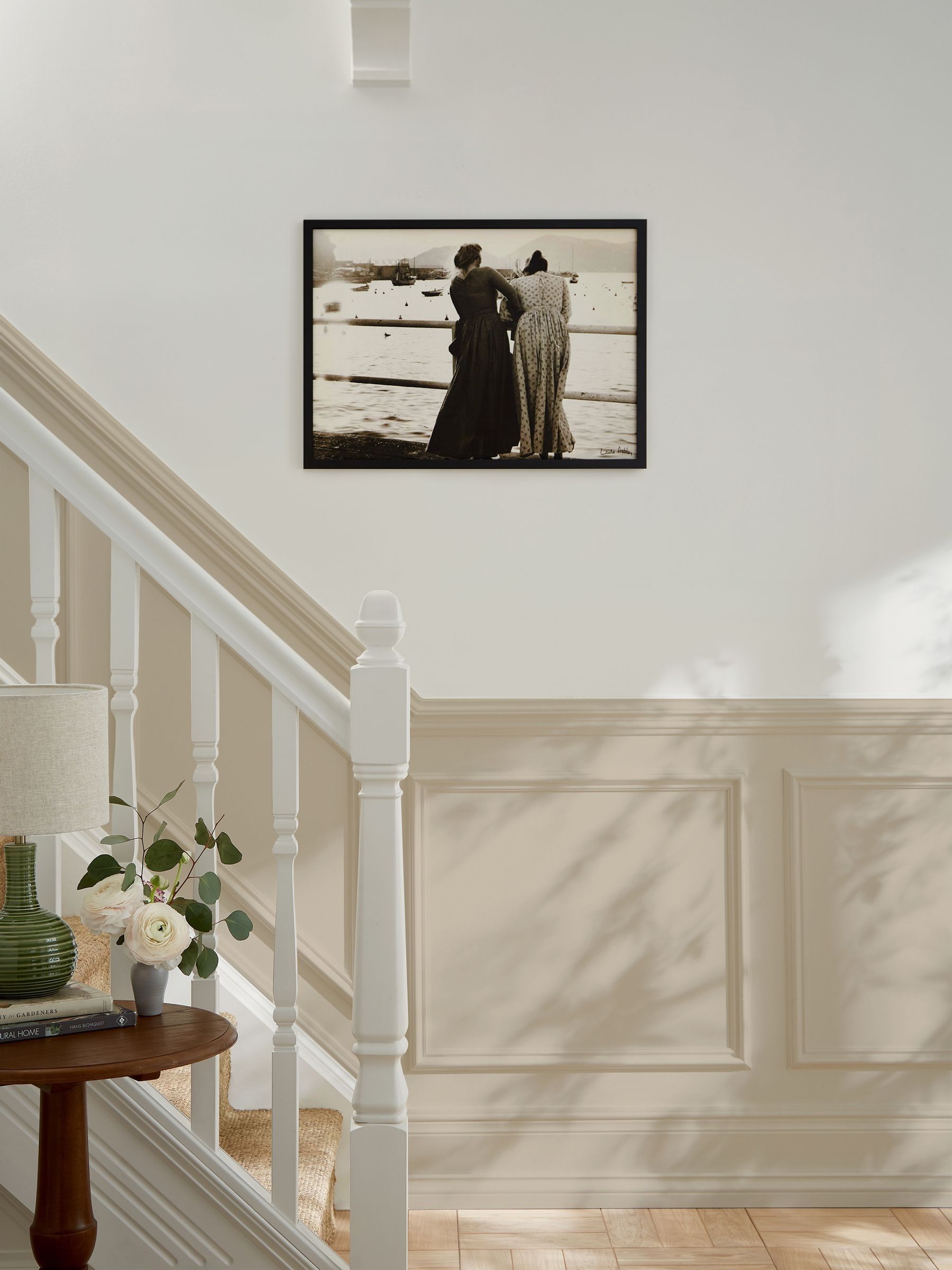 Laura Ashley Black Harbour large wall art frame, UK version