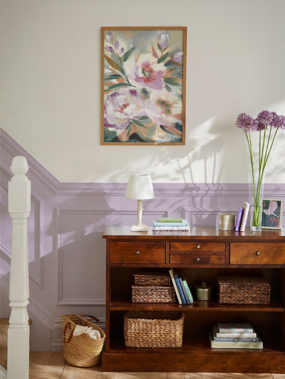 Next Laura Ashley Pink Abstract Floral Large Wall Art Frame- Buy online at McGrocer