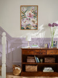 Laura Ashley pink abstract floral large wall art frame, UK version