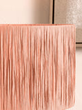 Pacific Apricot Tilia raffia cylinder ceiling light, imported from the UK