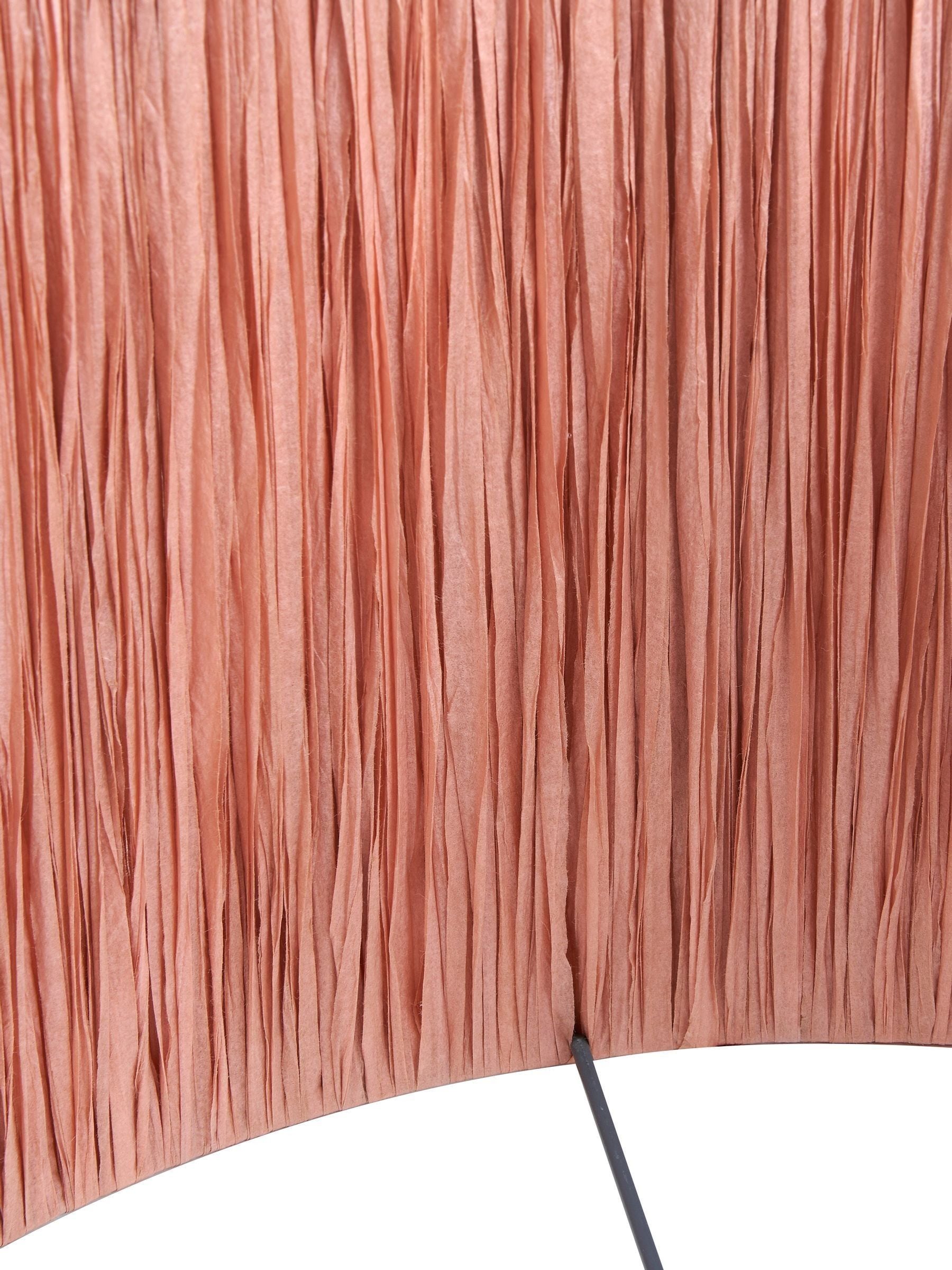 Pacific Apricot Tilia raffia cylinder ceiling light, imported from the UK
