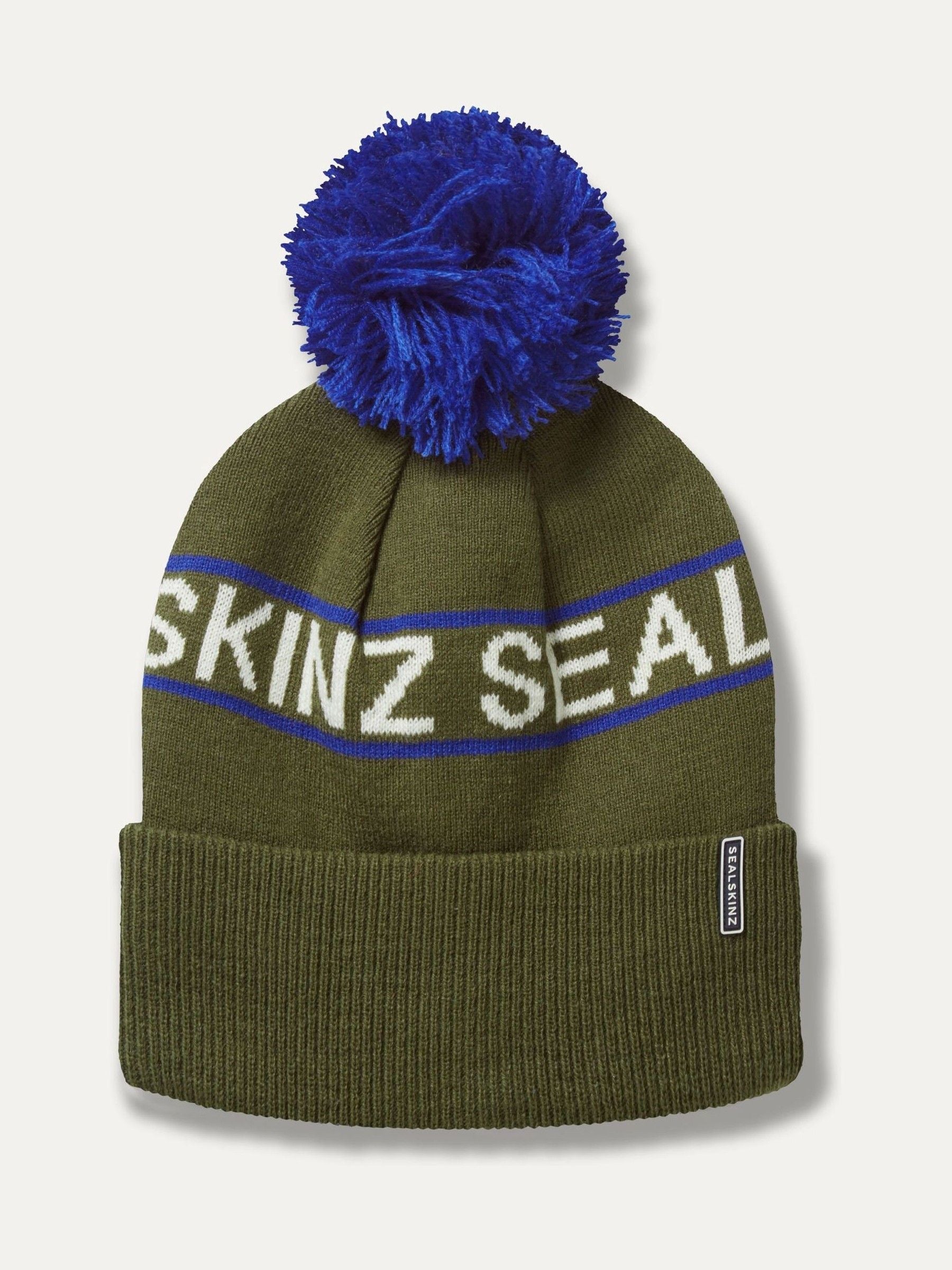 Sealskinz Green Heacham Waterproof Cold Weather Icon Bobble Hat
