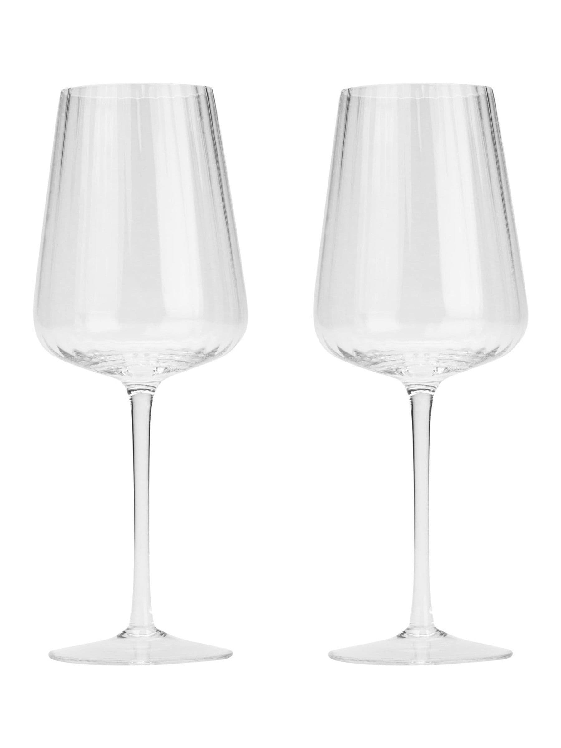 Style Sisters set of 4 clear wine glasses - British product
