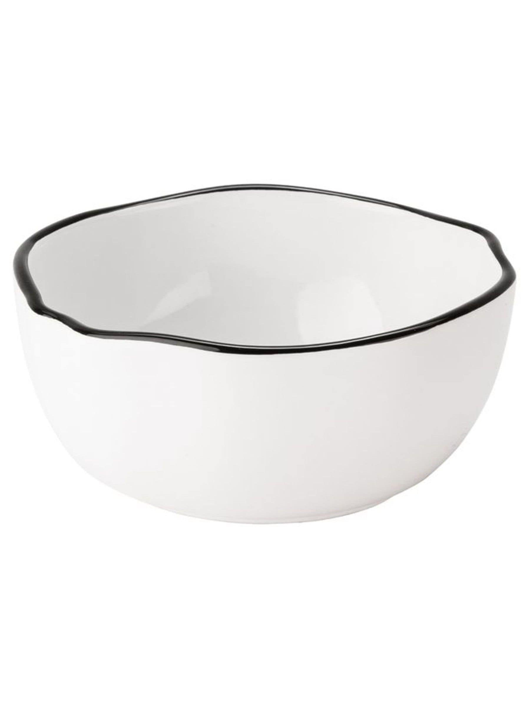 Style Sisters set of 4 white stoneware cereal bowls, UK version