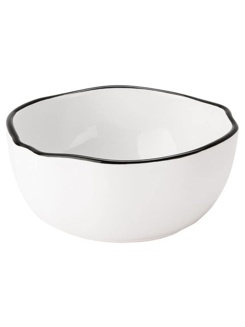 Style Sisters set of 4 white stoneware cereal bowls, UK version