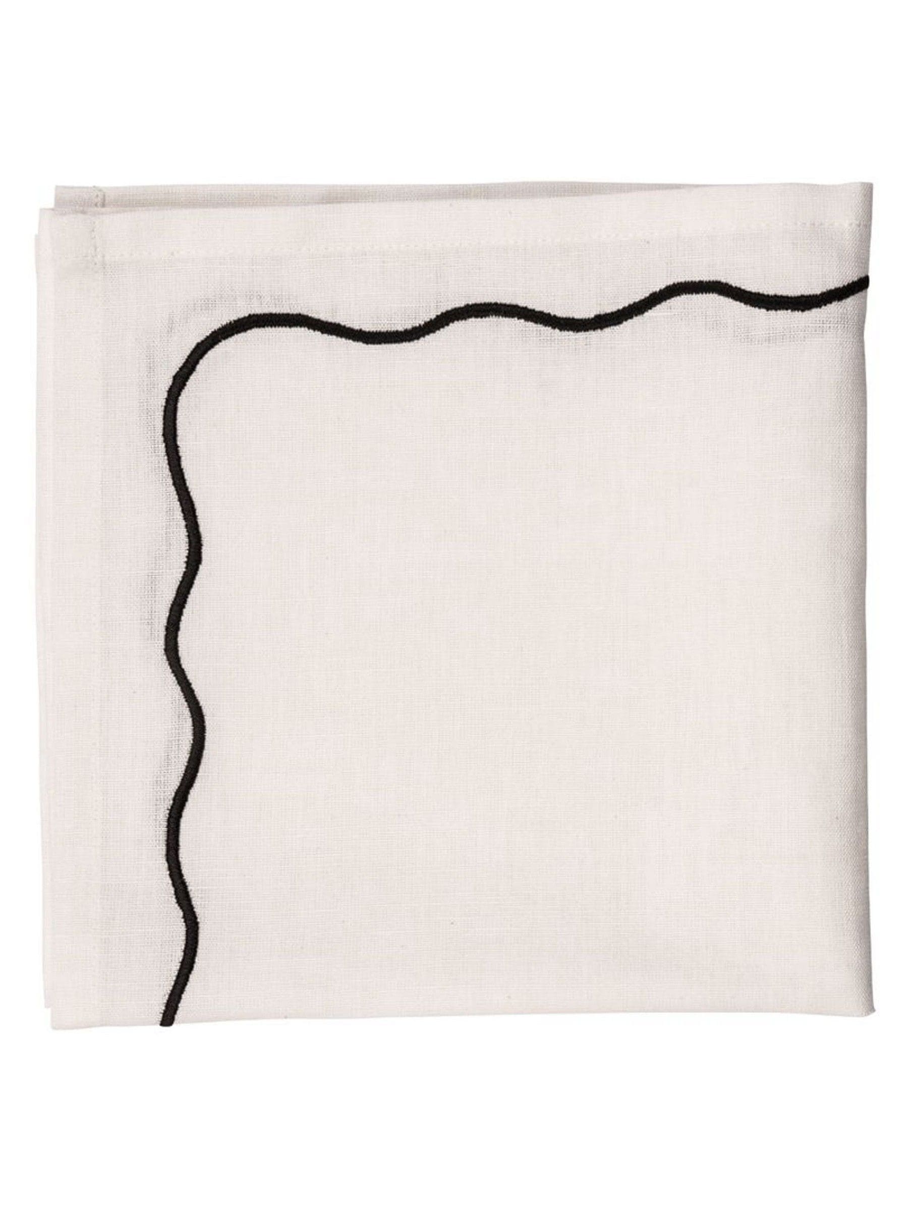 Style Sisters cream embroidered napkins set of 4 (British brand)