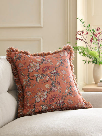 Next Orange 50 x 50cm Reversible Floral Cushion- Buy online at McGrocer