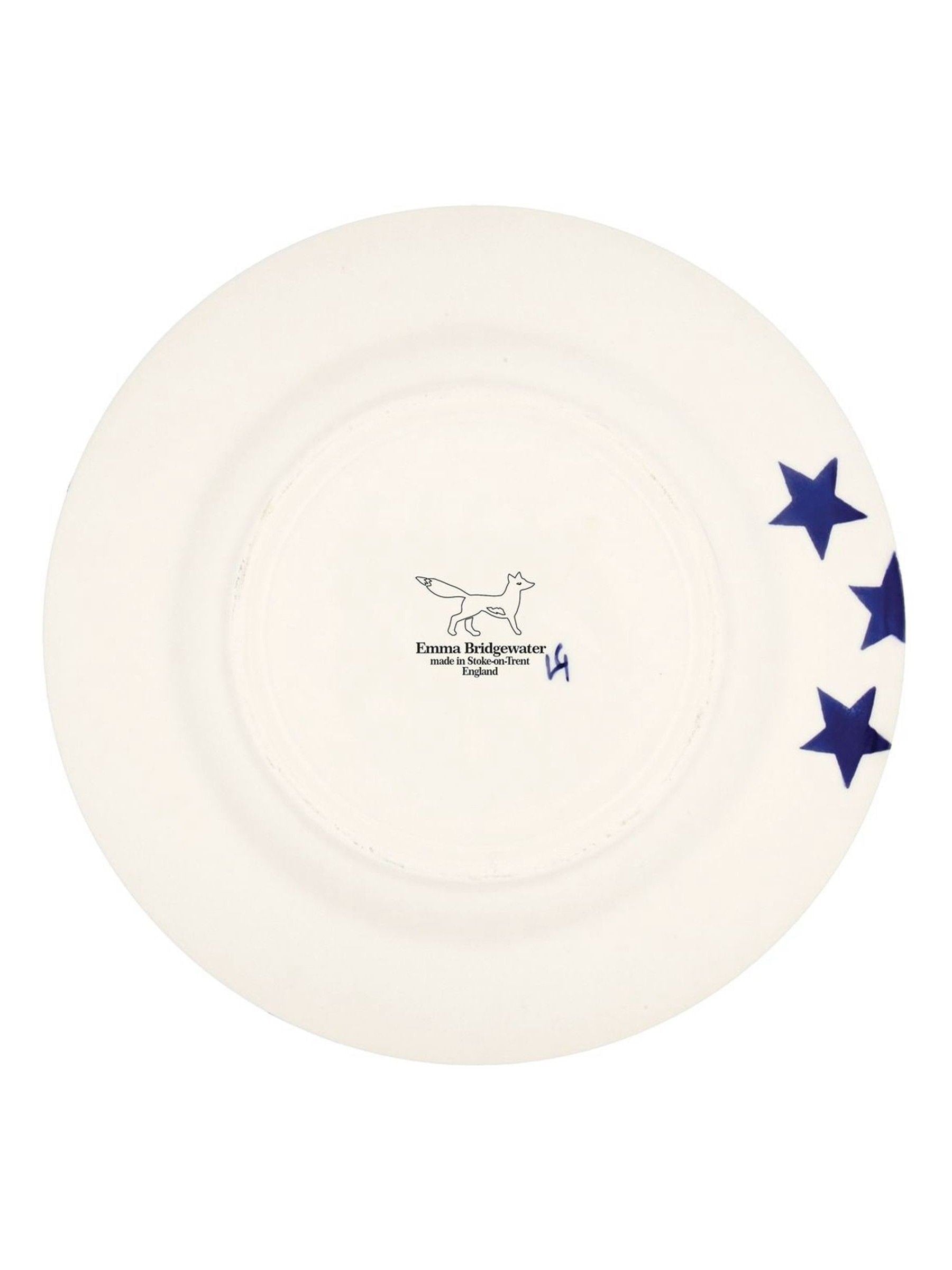 Emma Bridgewater cream blue star side plate 8.5 inch - British product