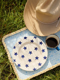 Emma Bridgewater cream blue star side plate 8.5 inch - British product