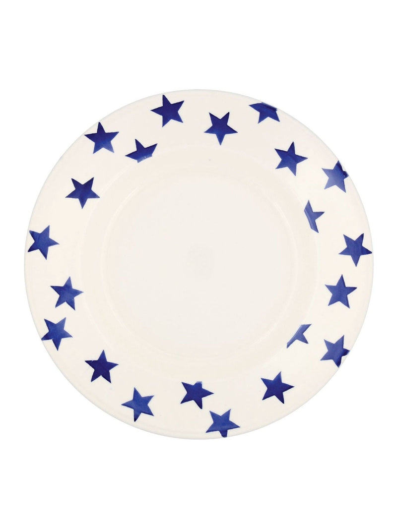 Emma Bridgewater Cream Blue Star dinner plate 10.5 inch, UK version