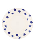 Emma Bridgewater Cream Blue Star dinner plate 10.5 inch, UK version