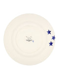 Emma Bridgewater Cream Blue Star dinner plate 10.5 inch, UK version
