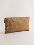 Bronze sparkle clutch bag - British brand