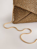 Bronze sparkle clutch bag - British brand