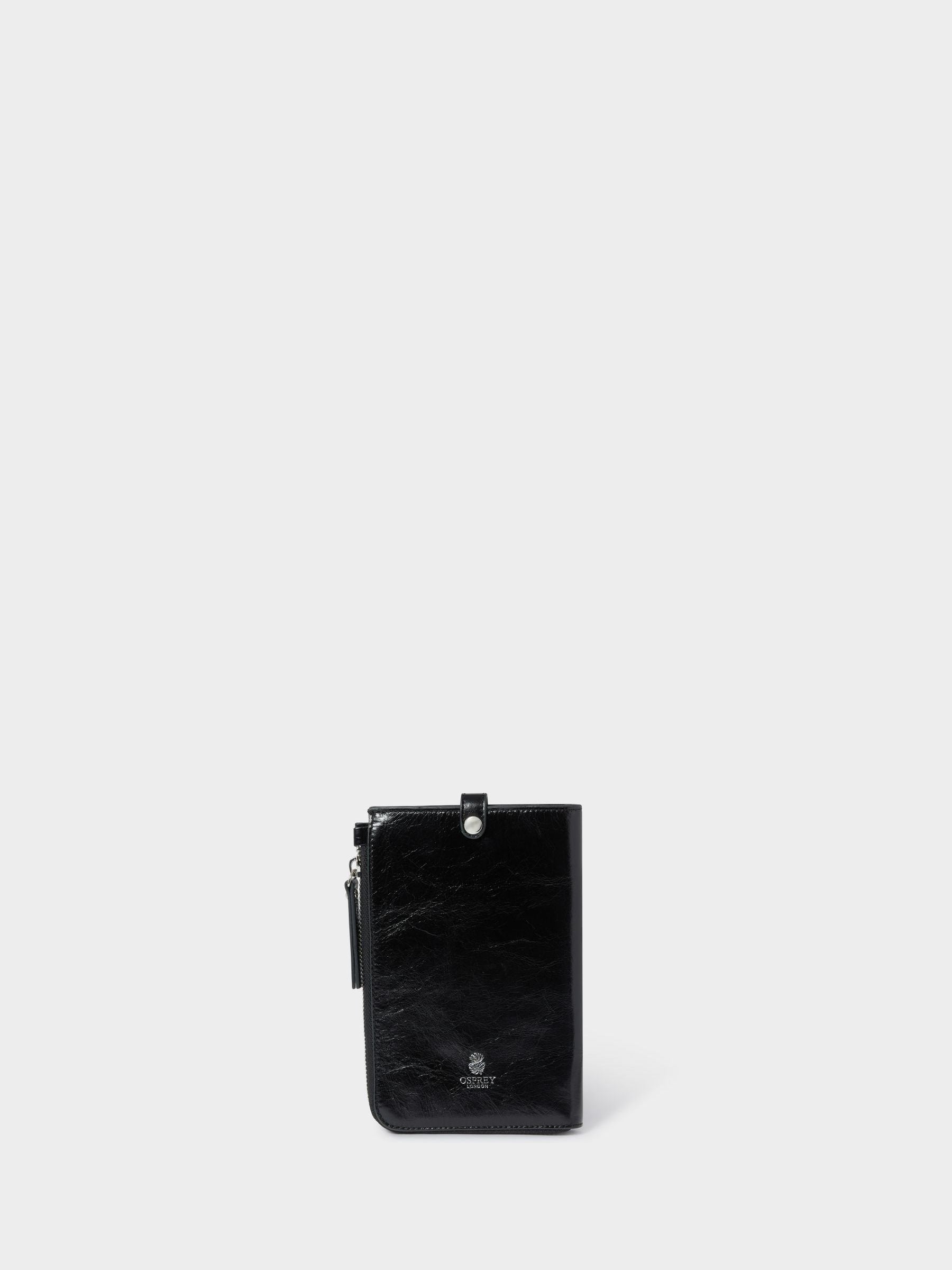 Osprey London Electra Italian leather phone bag, imported from the UK