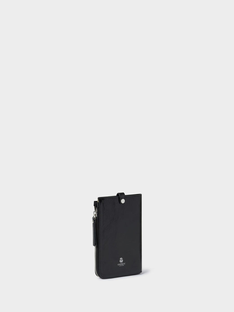 Osprey London Electra Italian leather phone bag, imported from the UK