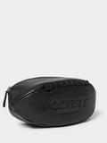 Osprey London Rugger Leather Washbag black pebble grain, imported from the UK