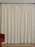 Furn ecru chenille pencil pleat blackout curtains, UK version