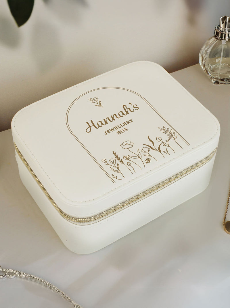 PMC floral arch travel jewellery box, imported from the UK