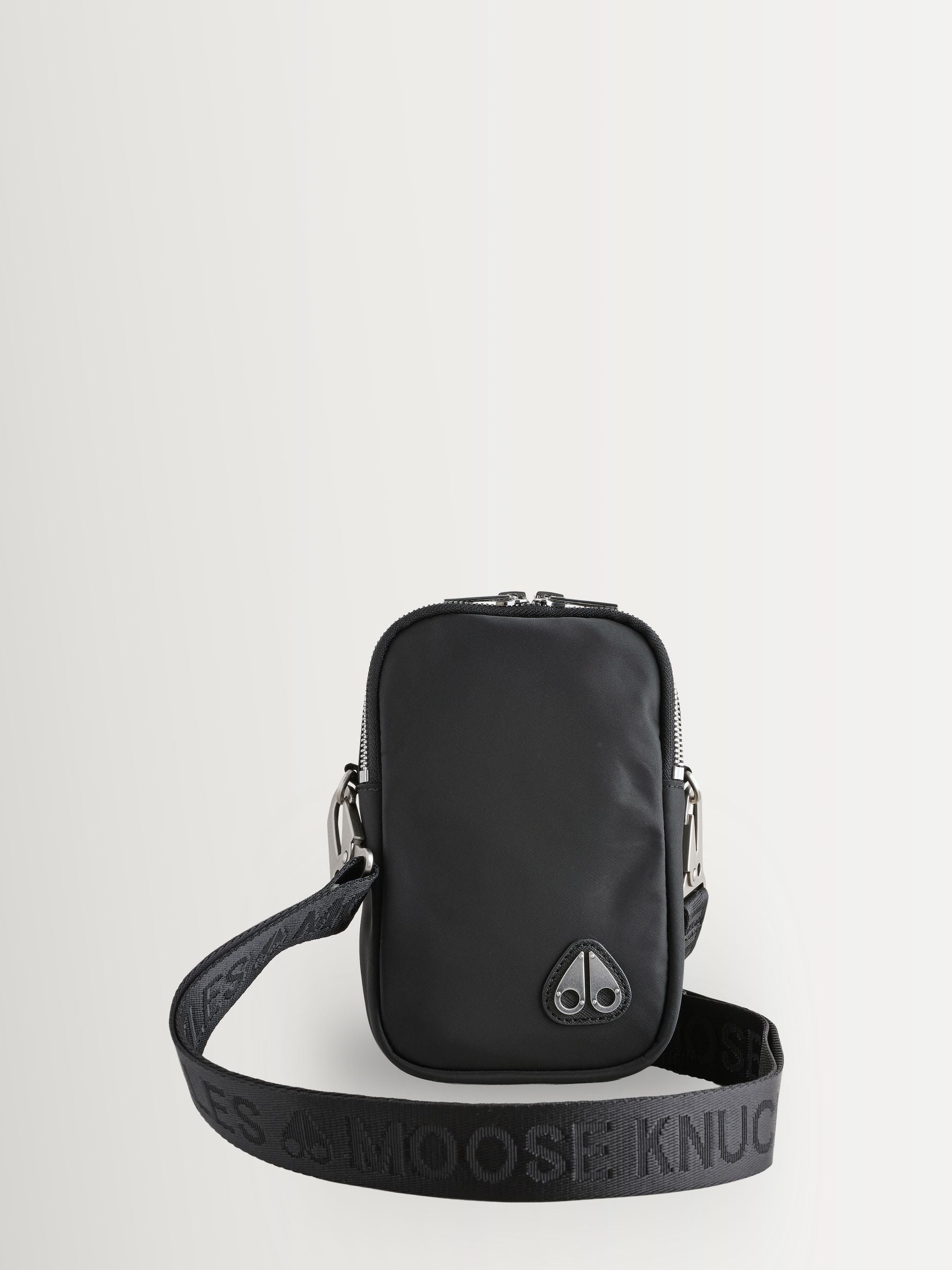 Moose Knuckles crossbody bag black The Dial Bag (British brand)