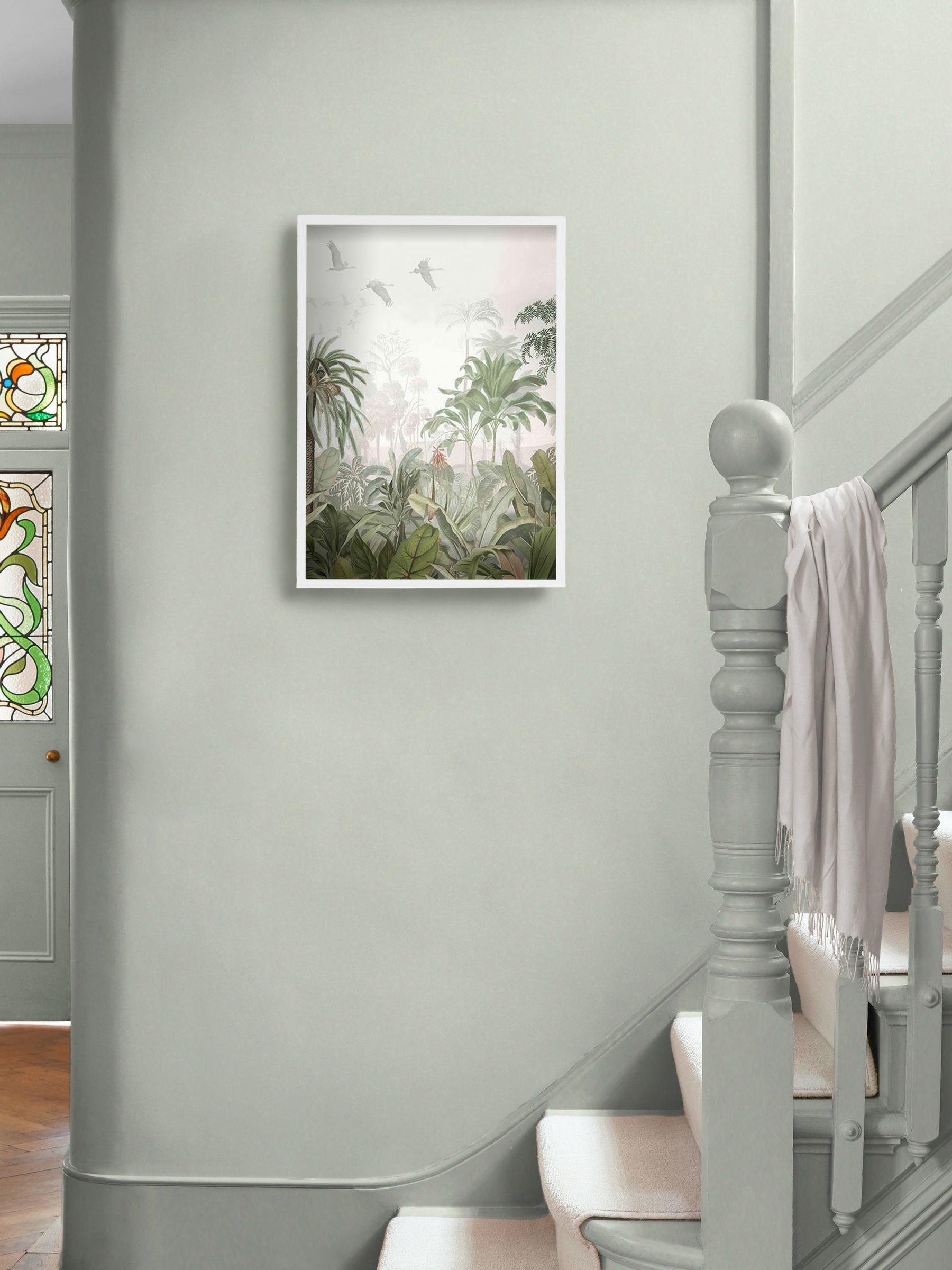 Graham & Brown Blue Paradise Jungle Small Framed Wall Art