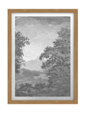 Graham & Brown Sketch Forest Grey framed wall art, UK version