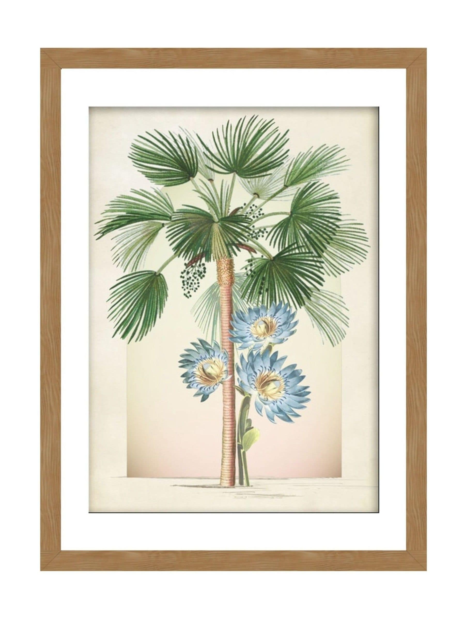 Graham & Brown Botanique Jungle framed art green wood frame, UK version