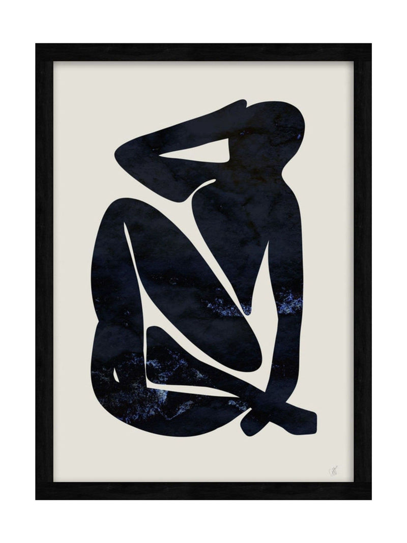 Graham & Brown Multicolour Silhouette Form Black Frame wall art (British brand)