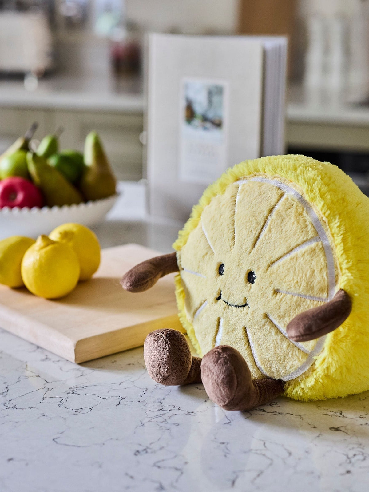 Warmies large lemon heatable soft toy, UK version