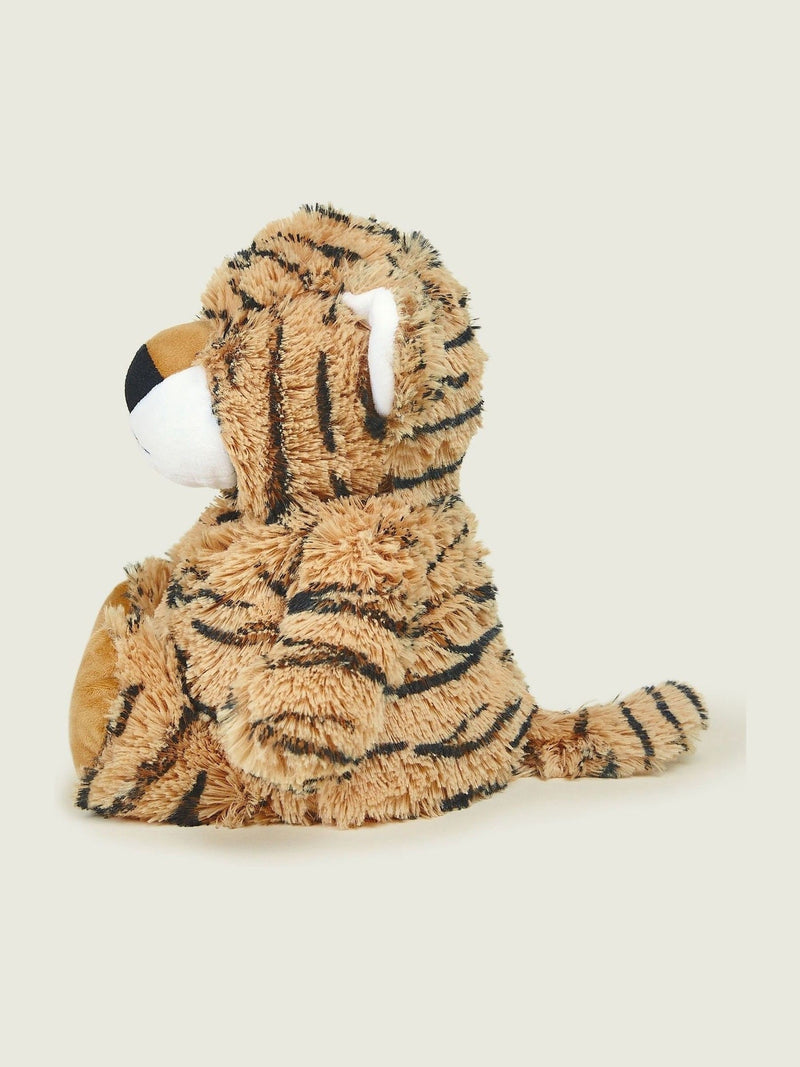 Warmies Brown Large Tiger heatable soft toy (British brand)