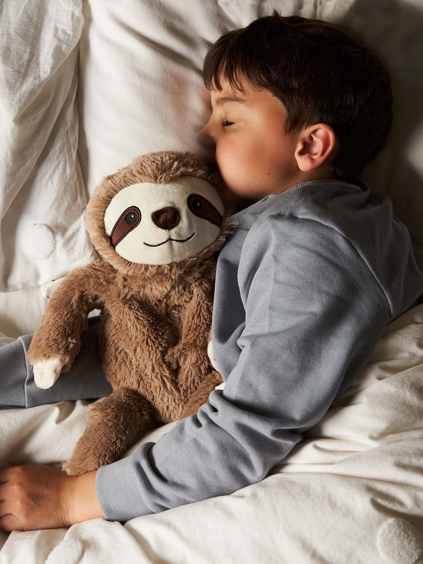 Warmies heatable sloth soft toy large brown - British product