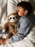 Warmies heatable sloth soft toy large brown - British product
