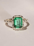 The Diamond Store lab emerald diamond ring 1.50ct, imported from the UK