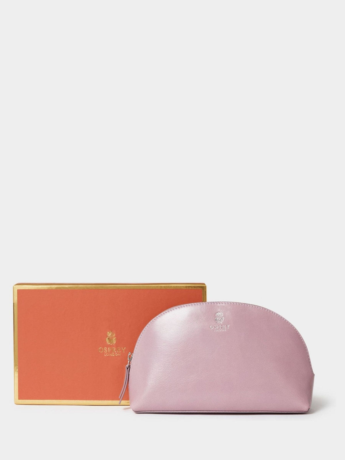Osprey London Wentworth purple leather make up bag, UK version