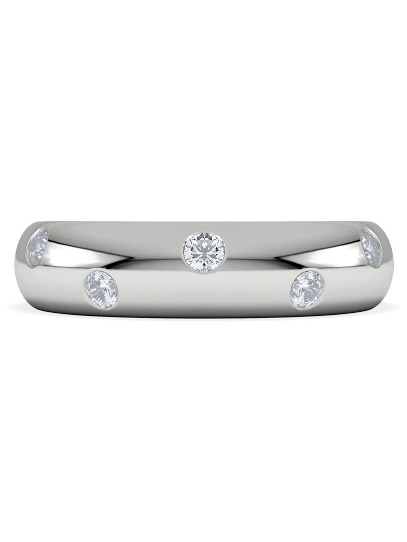 The Diamond Store sterling silver lab diamond ring 0.26ct, imported from the UK