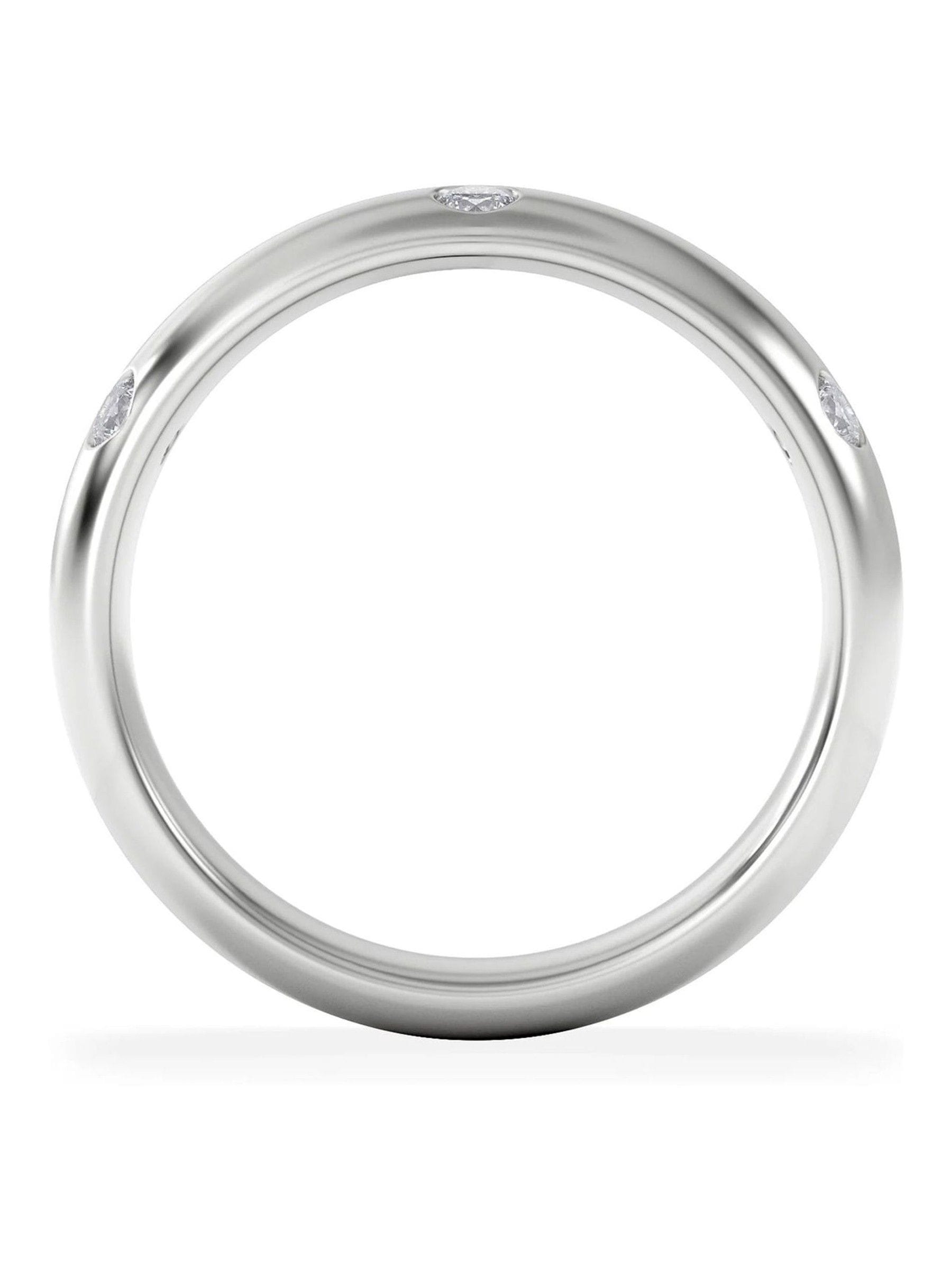 The Diamond Store sterling silver lab diamond ring 0.26ct, imported from the UK