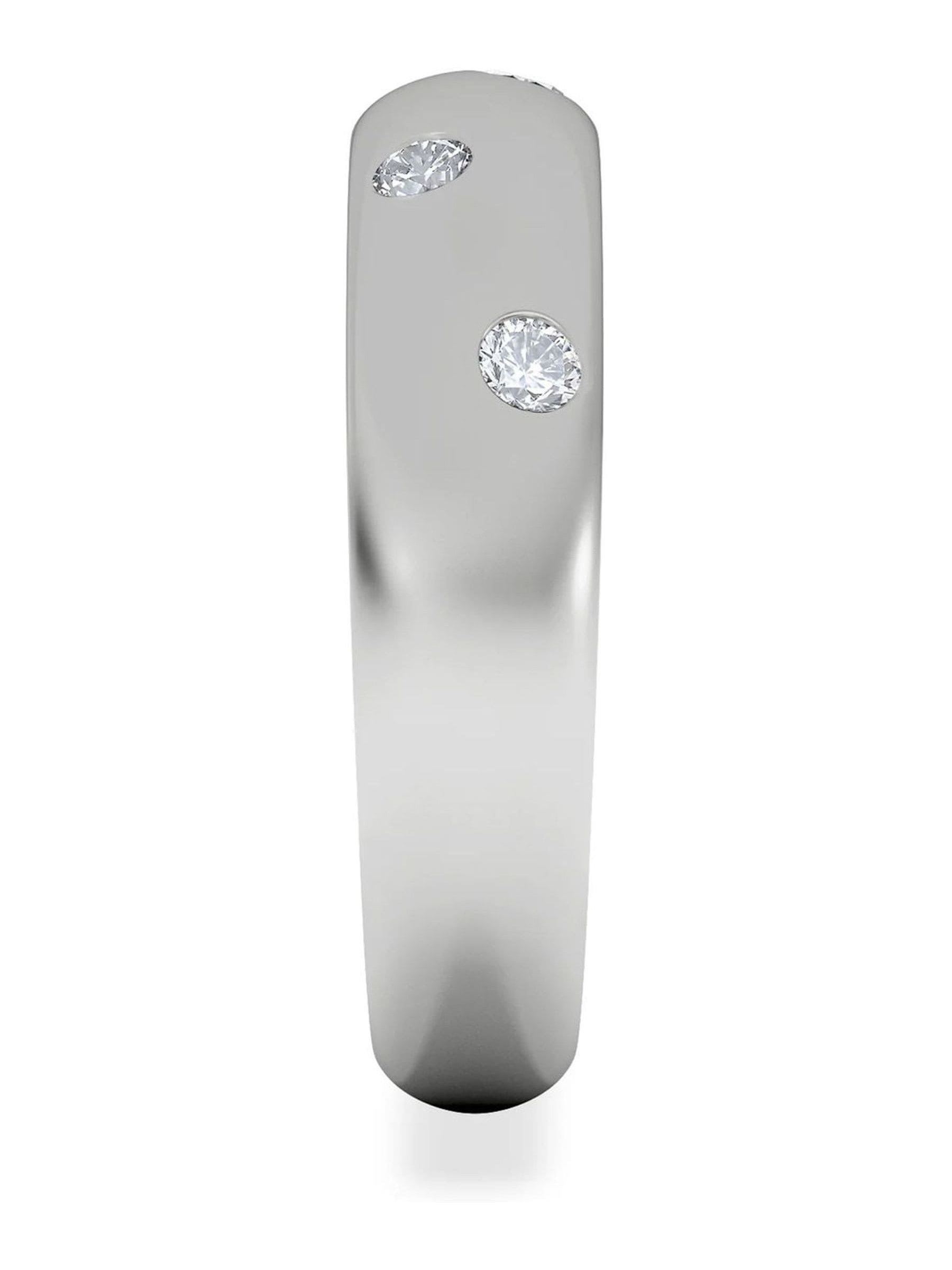 The Diamond Store sterling silver lab diamond ring 0.26ct, imported from the UK