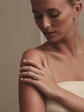 The Diamond Store sterling silver lab diamond ring 0.26ct, imported from the UK