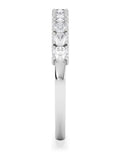 White Twilight 0.50ct lab diamond ring 9K white gold (British brand)