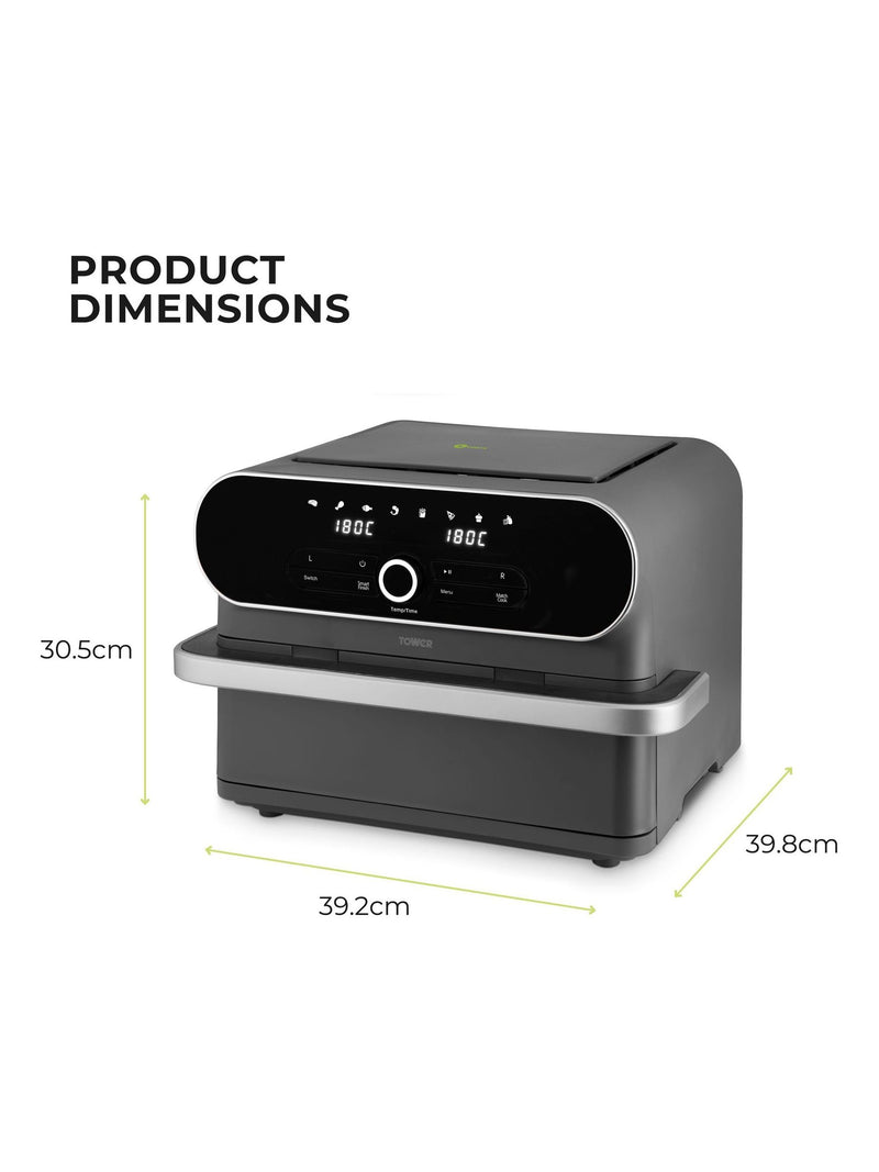 Tower Graphite Elite Flexi-Drawer air fryer 11L, UK version