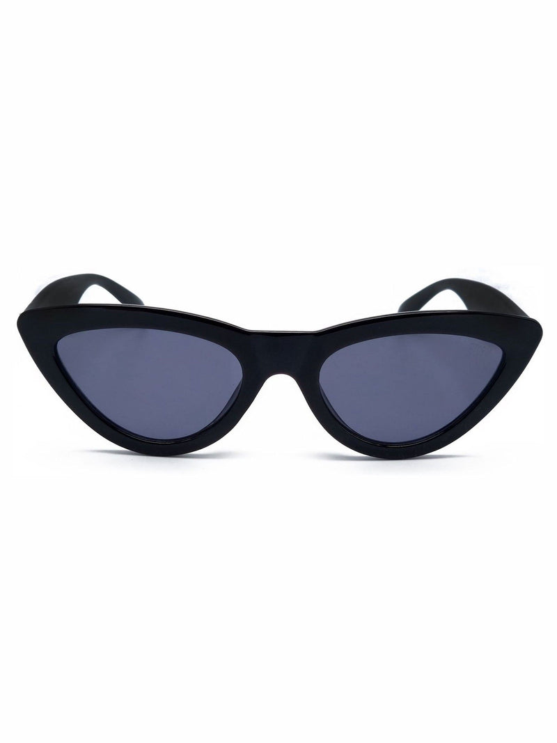 Storm London cat eye sunglasses black angled frame, UK version