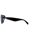 Storm London cat eye sunglasses black angled frame, UK version