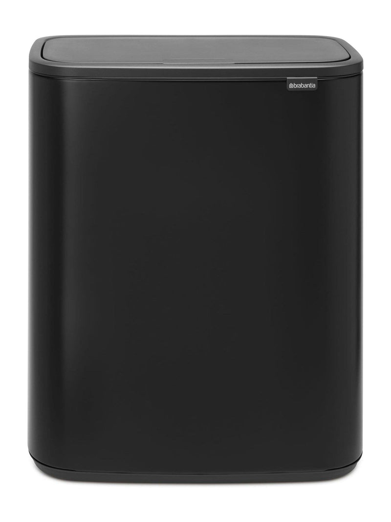 Brabantia Matt Black Bo Touch Bin 2 x 30L - British product
