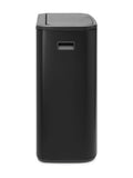 Brabantia Matt Black Bo Touch Bin 2 x 30L - British product