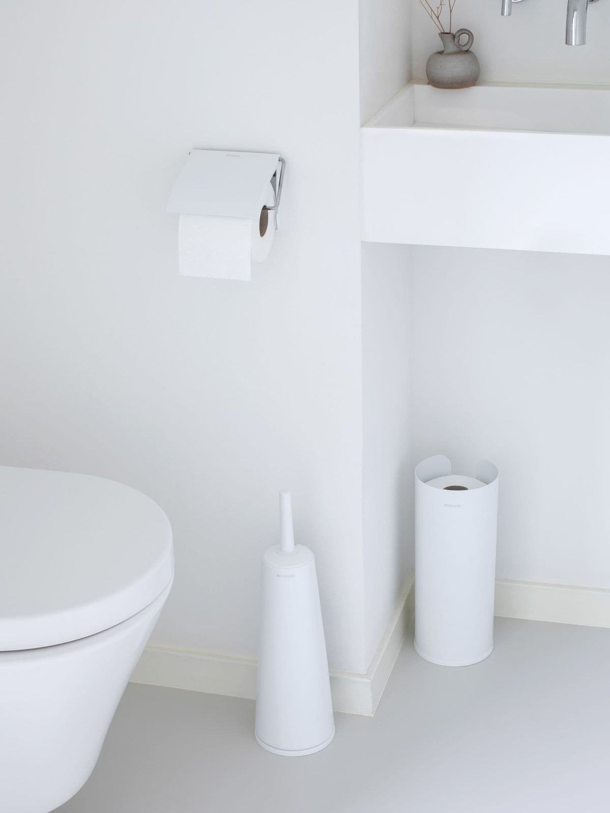 Brabantia White ReNew Toilet Accessory Set of 3