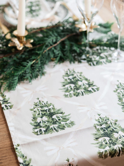 Next Avalon Home Cream Forest Cotton Table Runner 32cm x 230cm- Buy online at McGrocer