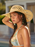 Friends Like These natural oversized beach hat - British product