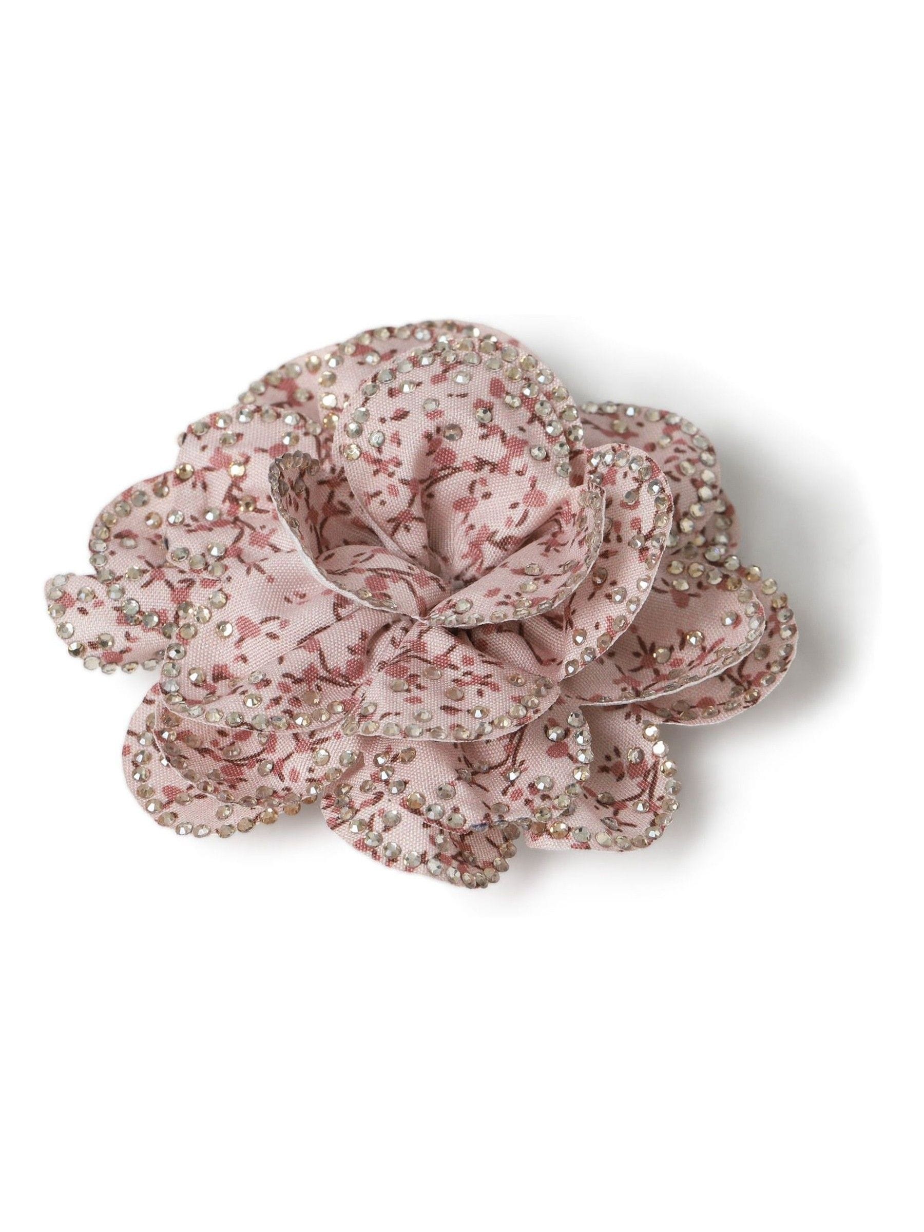 Aela sparkly flower hair clip brooch, imported from the UK