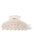 Aela cream resin rhinestone hair claw (British brand)