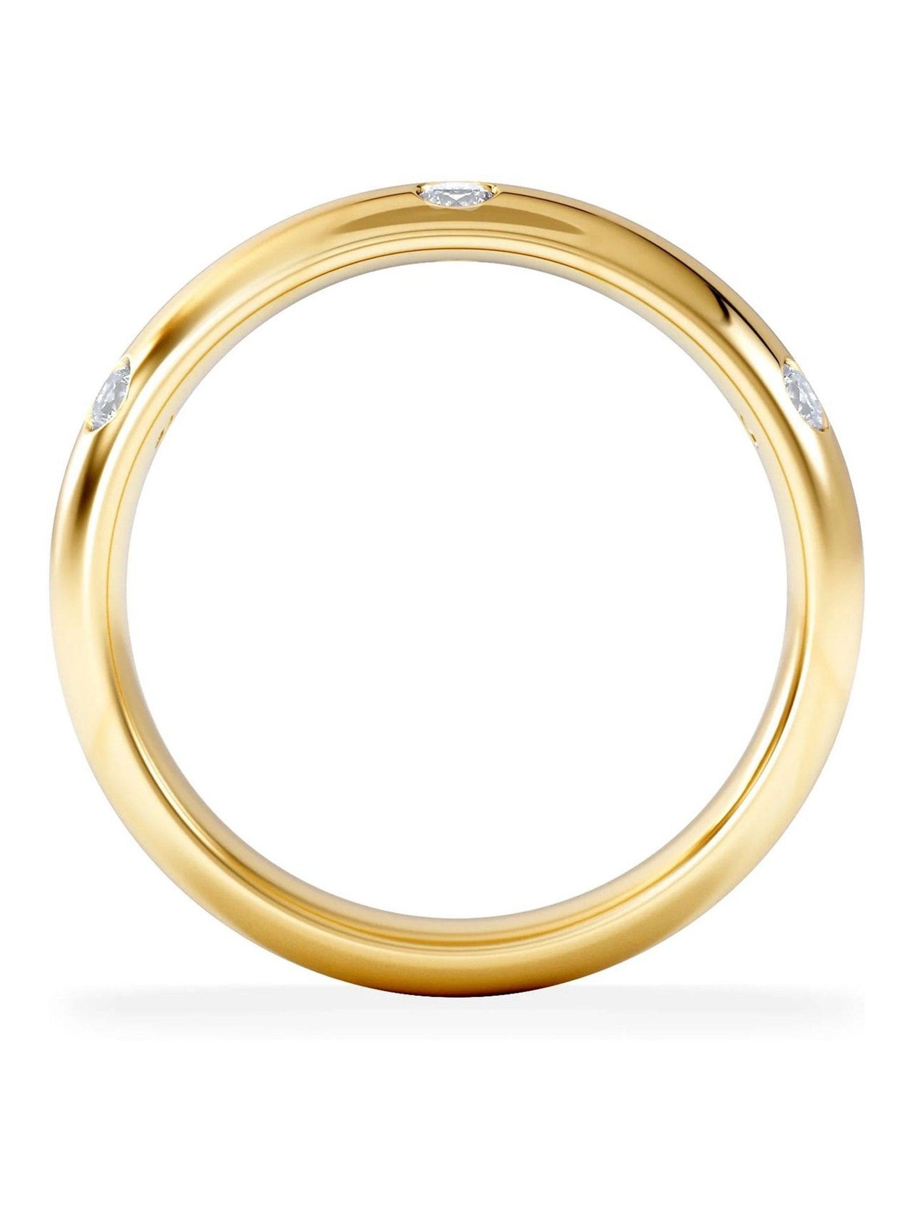 The Diamond Store white seamless lab diamond ring 0.26ct (British brand)